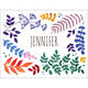 Watercolor Botanical Foldover Note Cards Image 4 of 4
